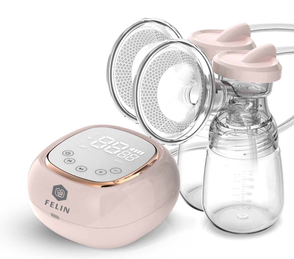 Felin-dubbele-elektrische-borstkolf-voorzijde