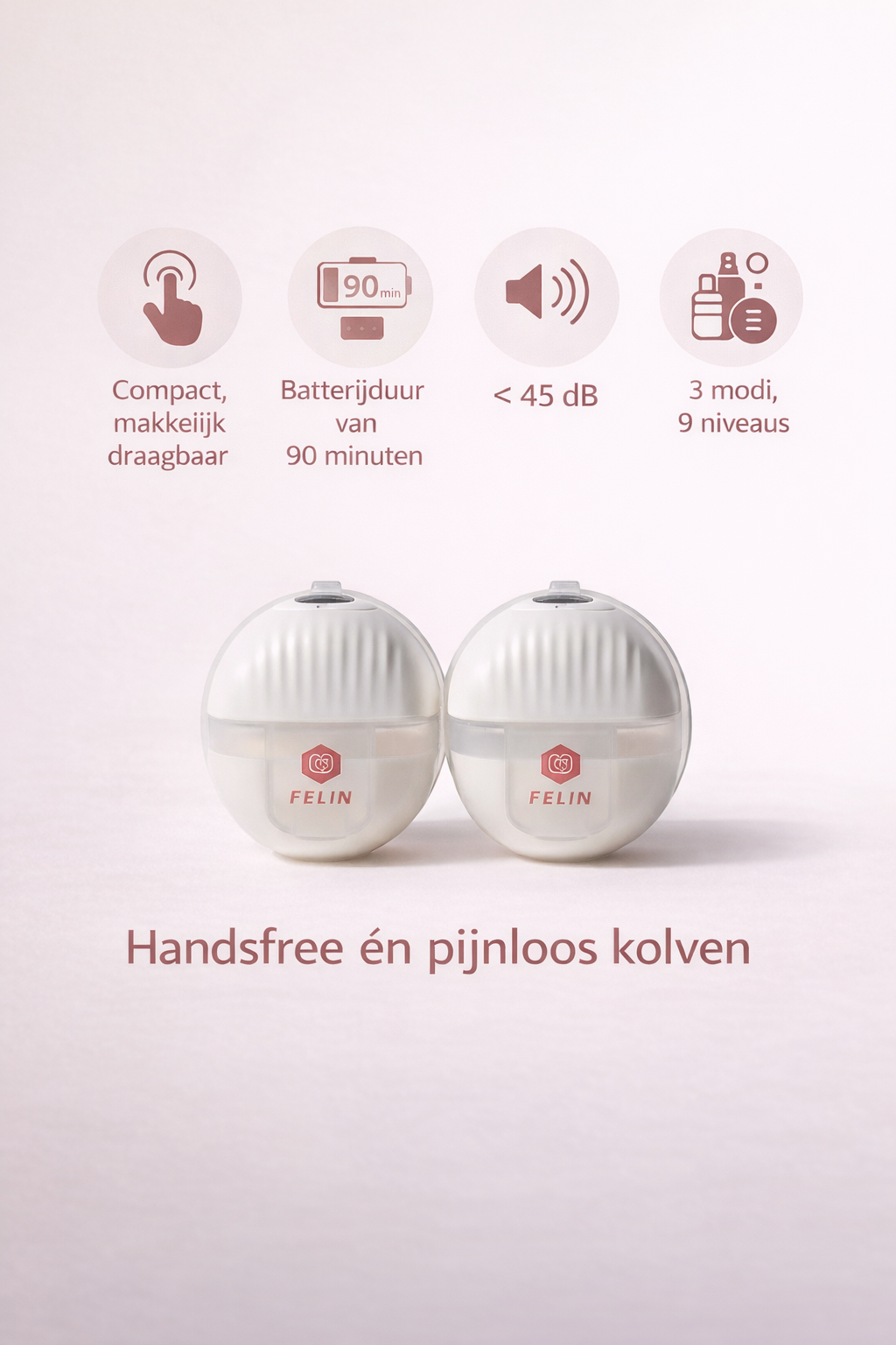 Felin Essential – Handsfree & Stille Draadloze Borstkolf